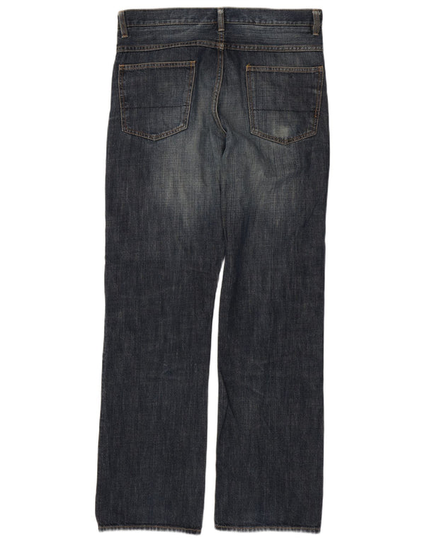 NAUTICA Herren Straight Jeans W33 L34 Marineblaue Baumwolle