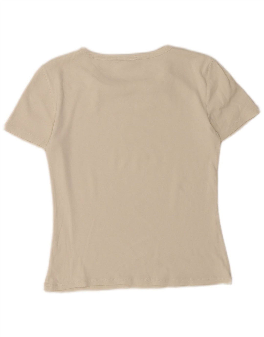Zara Damen T-Shirt Top UK 12 Medium Weiß