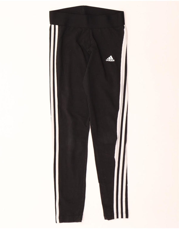ADIDAS Damen Leggings UK 8/10 Small Schwarz