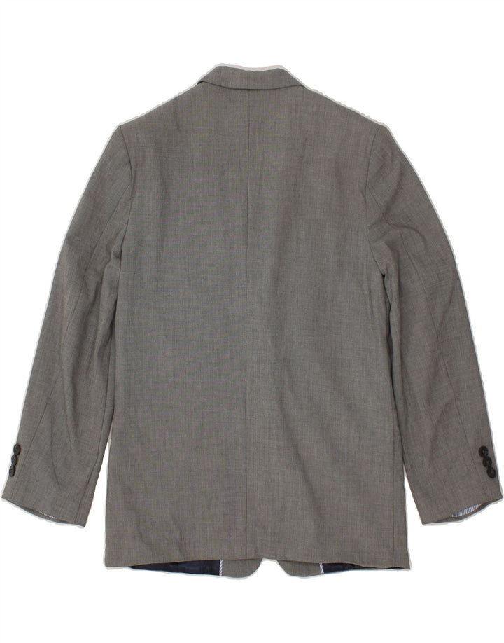 IZOD Boys 2 Button Blazer Jacket 15-16 Years Grey Polyester Vintage Izod and Second-Hand Izod from Messina Hembry 