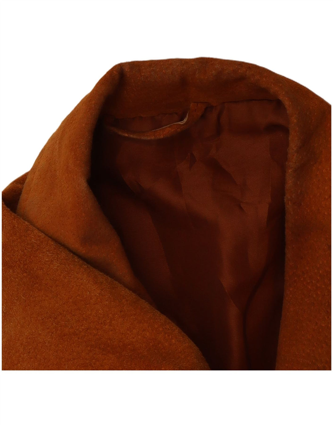 VINTAGE Damen Wildlederjacke UK 14 Mittelbraunes Leder