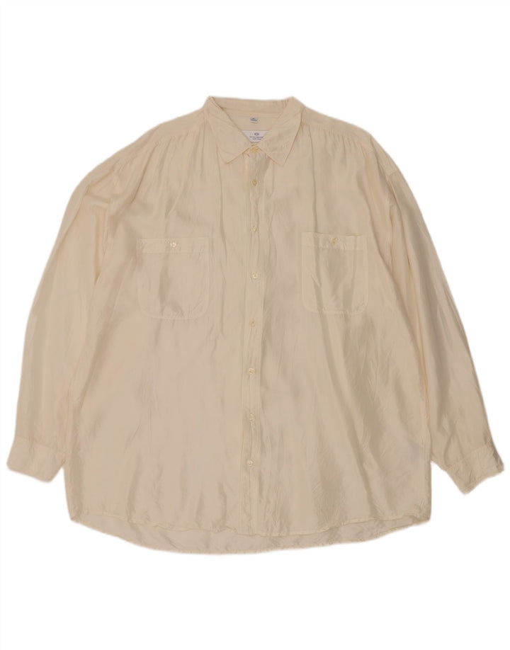 Neues Fast Herrenhemd Größe 43/44 XL Weiße Seide