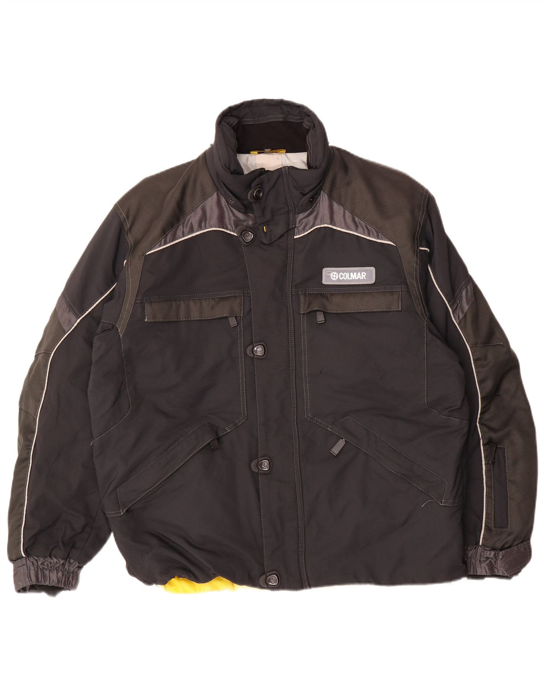 COLMAR Herren-Windjacke, EU 50, Mittelschwarz, Colourblock-Polyamid