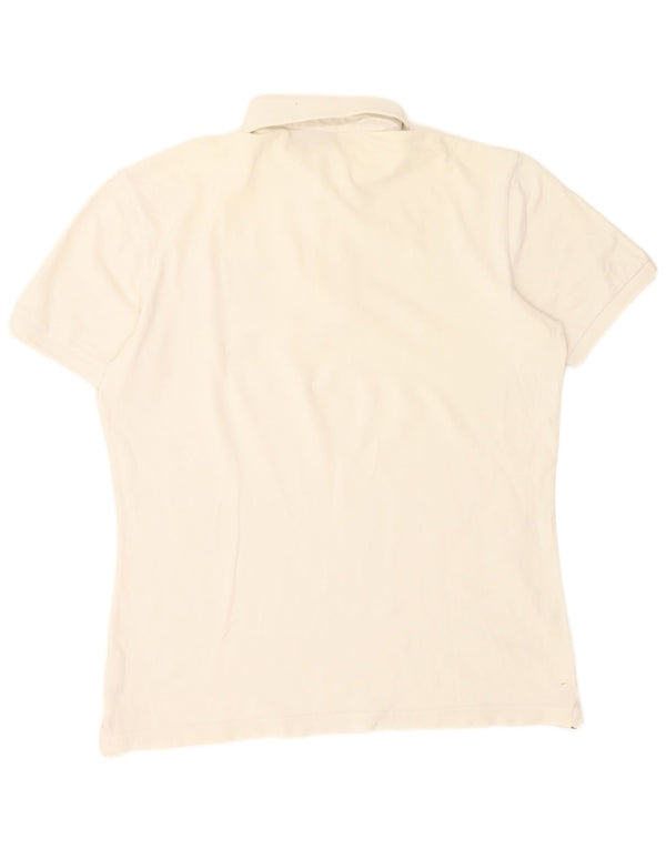 Napapijri Herren-Poloshirt mit Grafik, XL, weiße Baumwolle