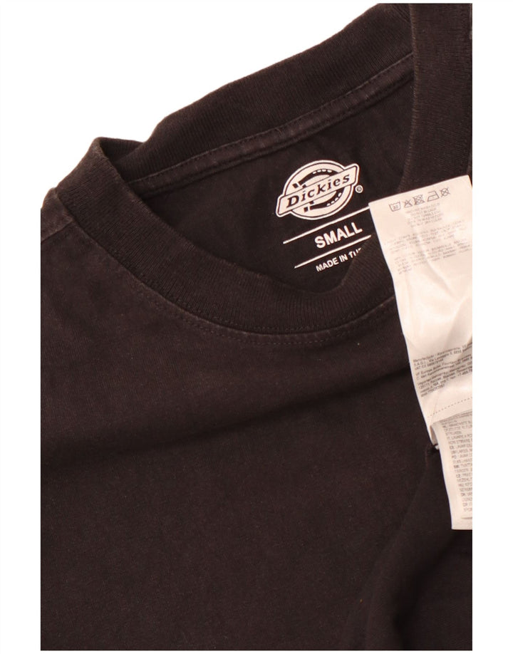 Dickies Herren T-Shirt Top Small Schwarz Baumwolle