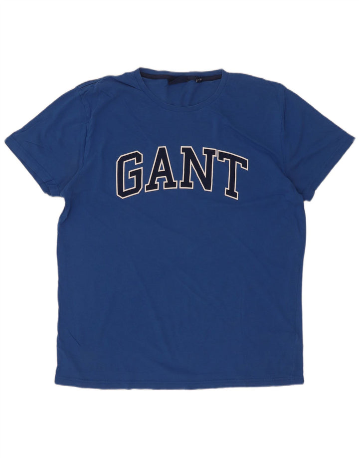 Gant Herren-T-Shirt mit Grafik, groß, aus blauer Baumwolle