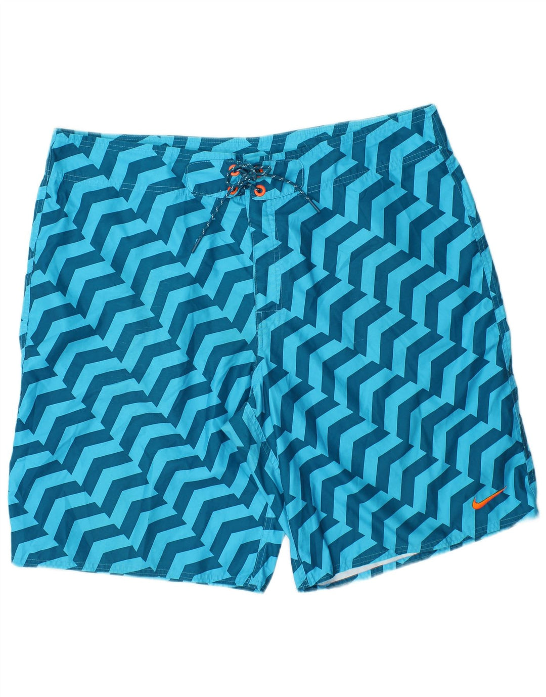 ADIDAS Herren Badeshorts XL Blau Geometrisch Polyester
