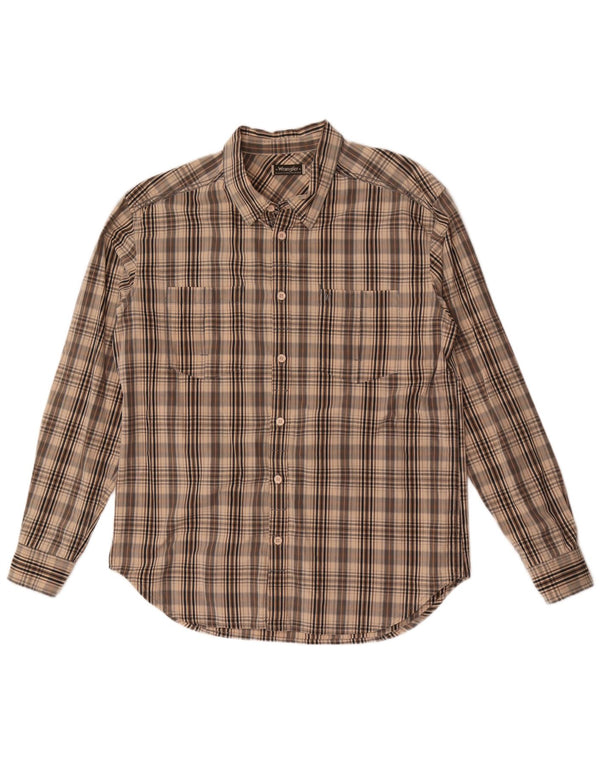 Wrangler Herren Greensboro Hemd XL, braun kariert, Baumwolle