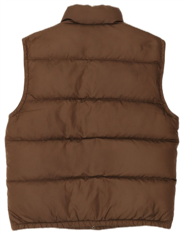 Ralph Lauren Herren Wattierte Weste UK 38 Mittelbraunes Polyester