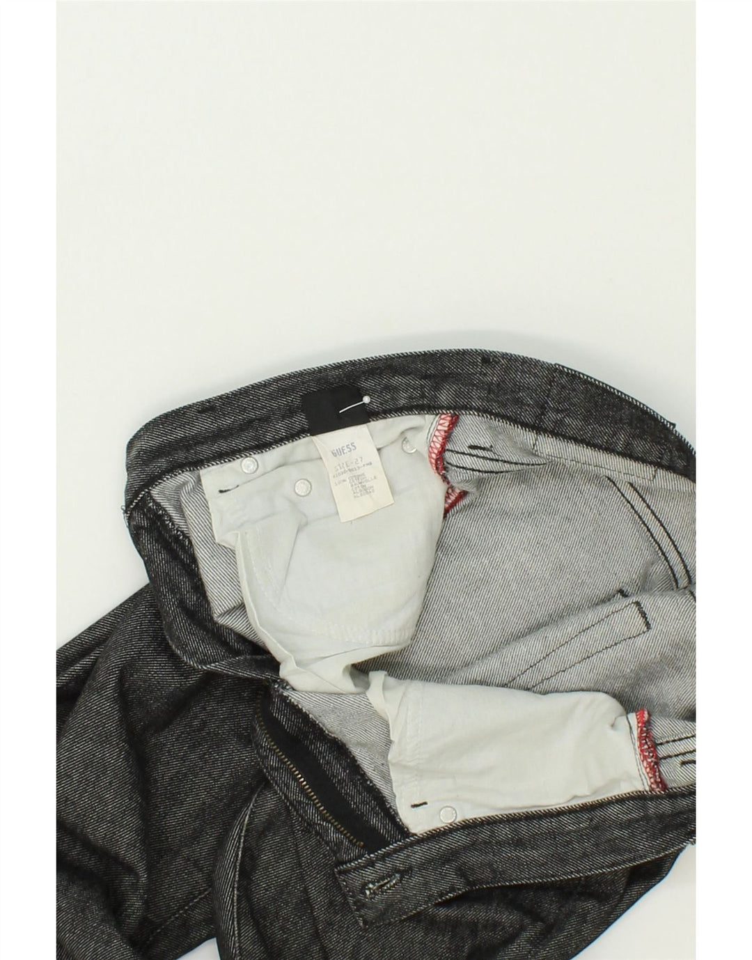 GUESS Womens Straight Jeans W27 L31  Black Cotton Vintage Guess and Second-Hand Guess from Messina Hembry 