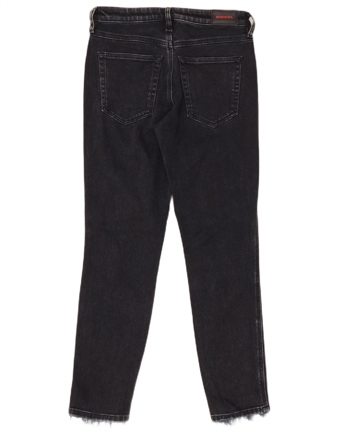 Diesel Damen Babhila Regular Fit Slim Skinny Jeans W27 L27 Schwarze Baumwolle