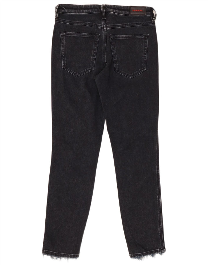 Diesel Damen Babhila Regular Fit Slim Skinny Jeans W27 L27 Schwarze Baumwolle
