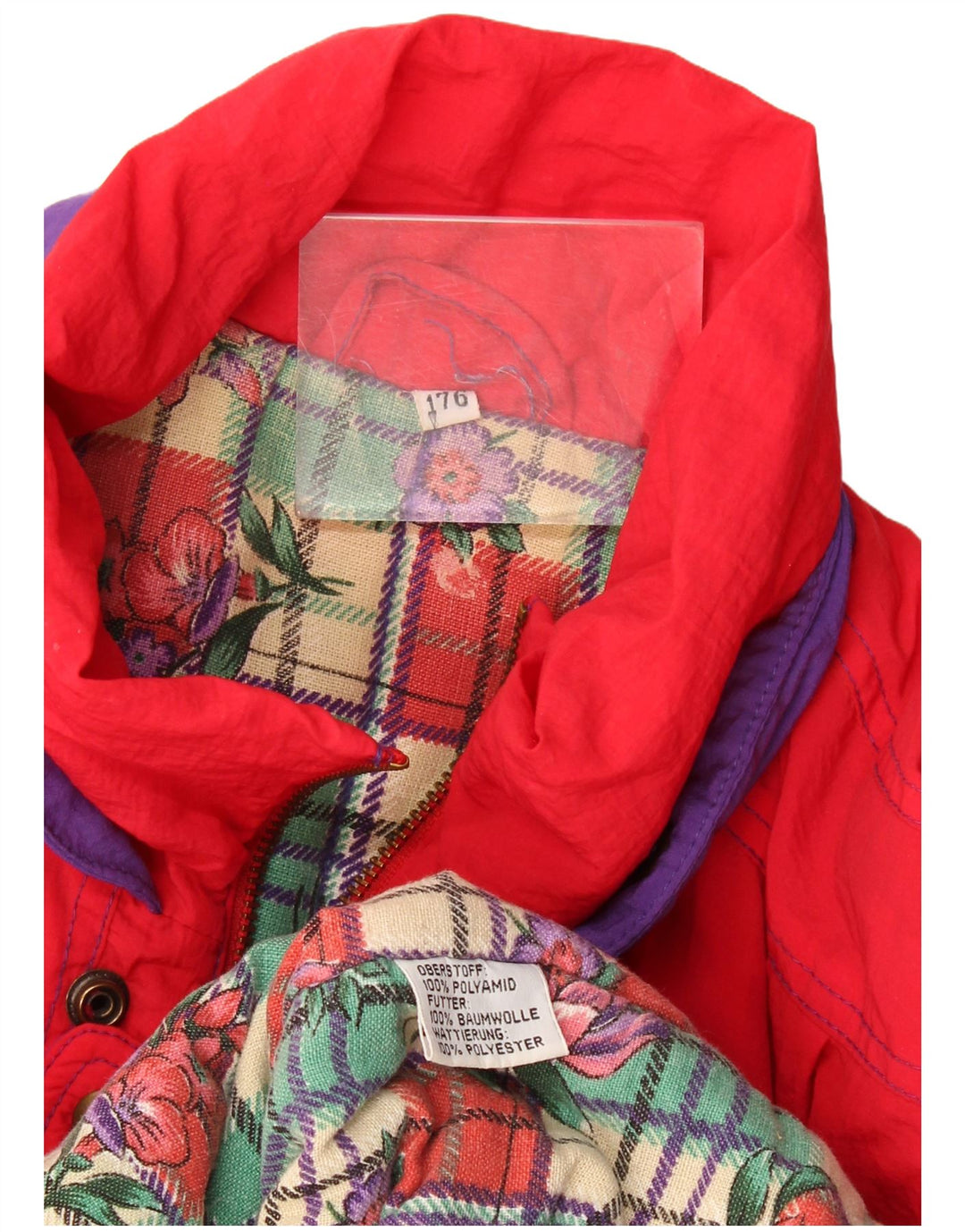 Vintage Herren Windjacke UK 44 2XL Rot Polyamid