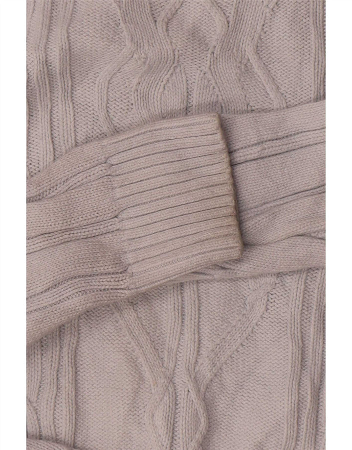 Nautica Herren-Pullover mit U-Boot-Ausschnitt, mittelweiße Baumwolle