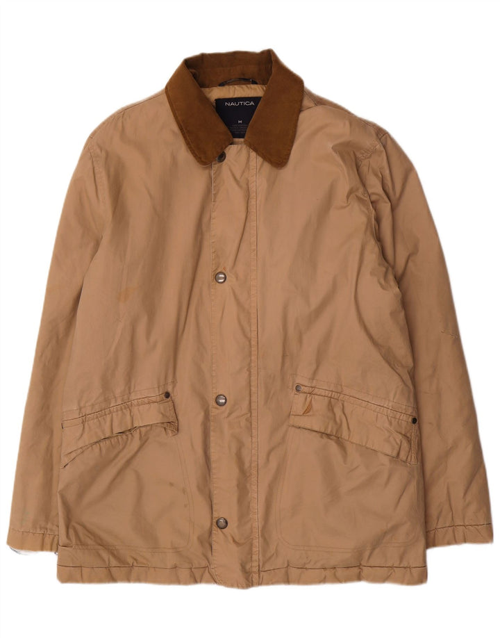 Nautica Herren-Windbreaker-Jacke, UK 38, mittelbeigefarbenes Polyester