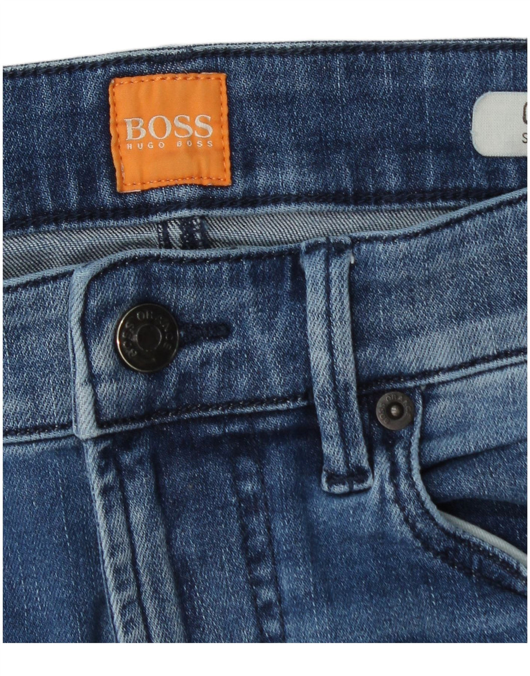 Hugo Boss Herren Skinny Jeans W33 L36 Blaue Baumwolle