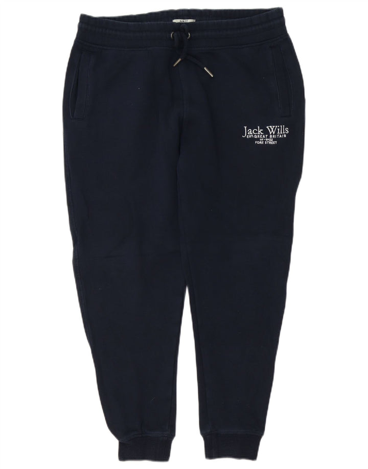 JACK & JONES Herren-Trainingsanzug-Hose mit grafischem Muster, mittleres Marineblau