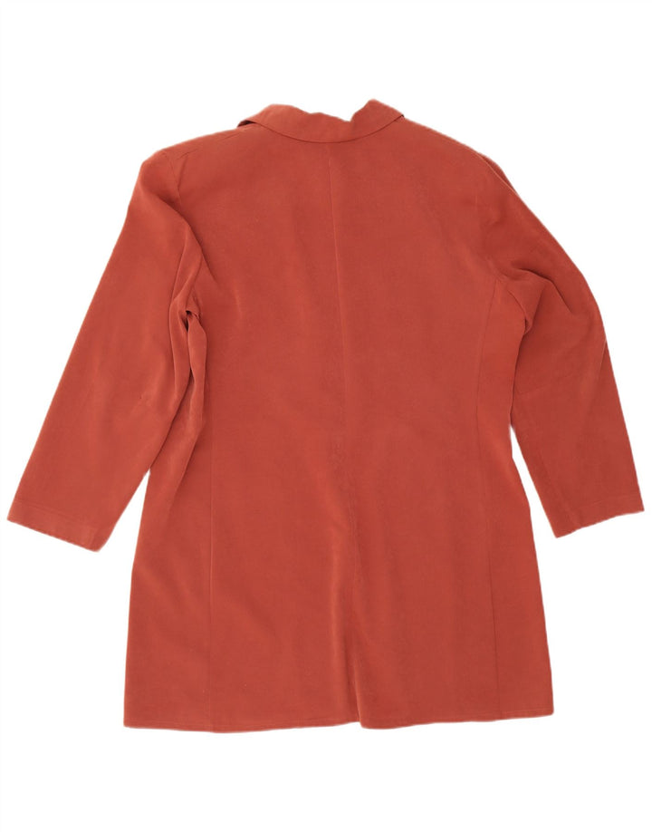 Vintage-Damen-Set mit 1 Knopf, 2-teilig, UK 16, Größe L, Burgunderrot, Polyester