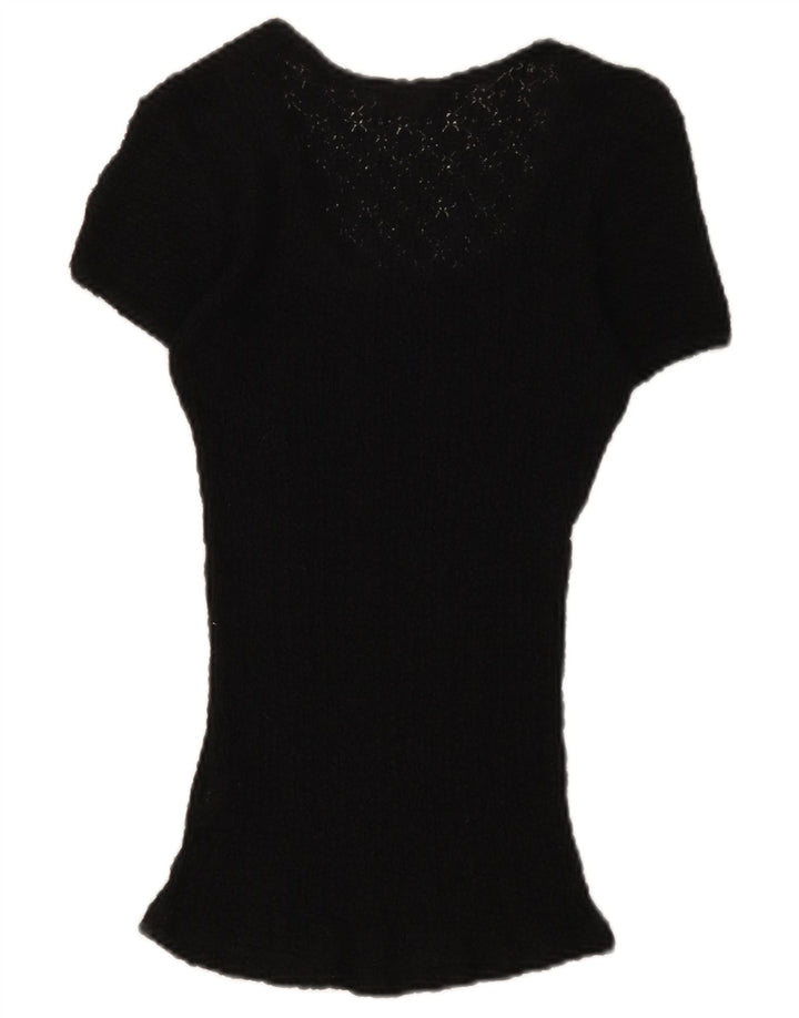 Guess Spitzenblusenoberteil für Damen, UK 12, Mittelschwarz, geblümt