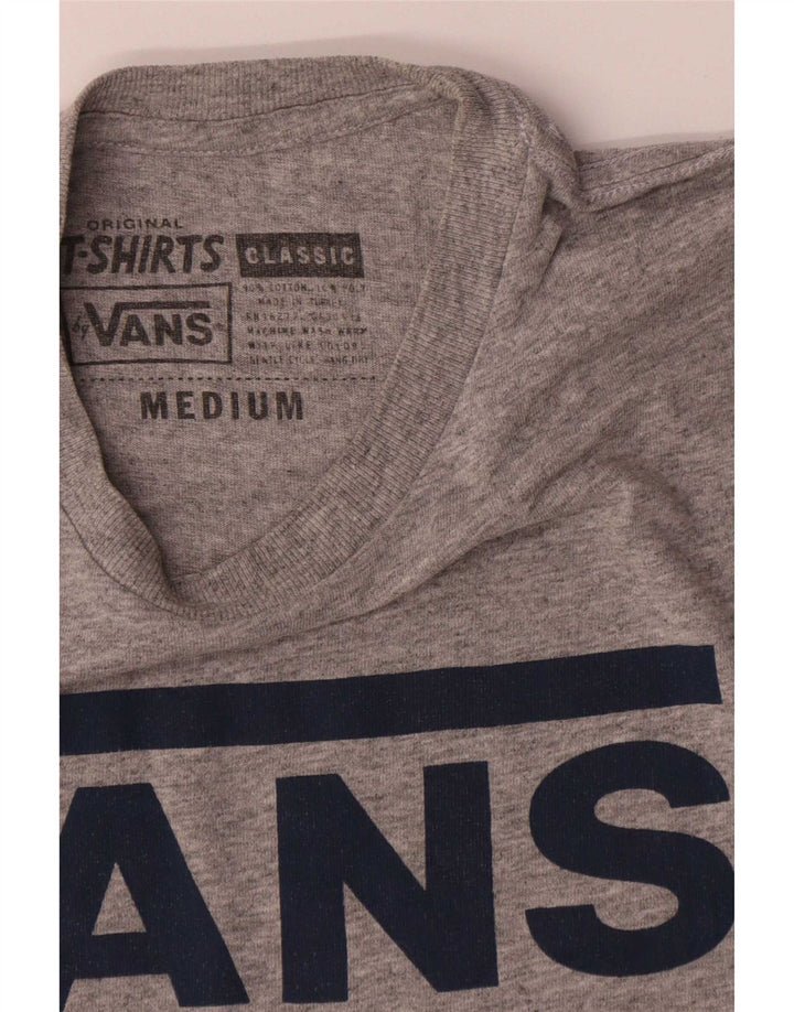 Vans Herren-T-Shirt mit Grafik, mittelgraue Baumwolle