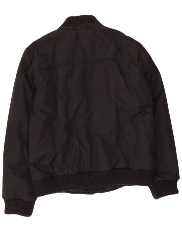 Tommy Hilfiger Herren Bomberjacke UK 44 2XL Schwarzes Nylon
