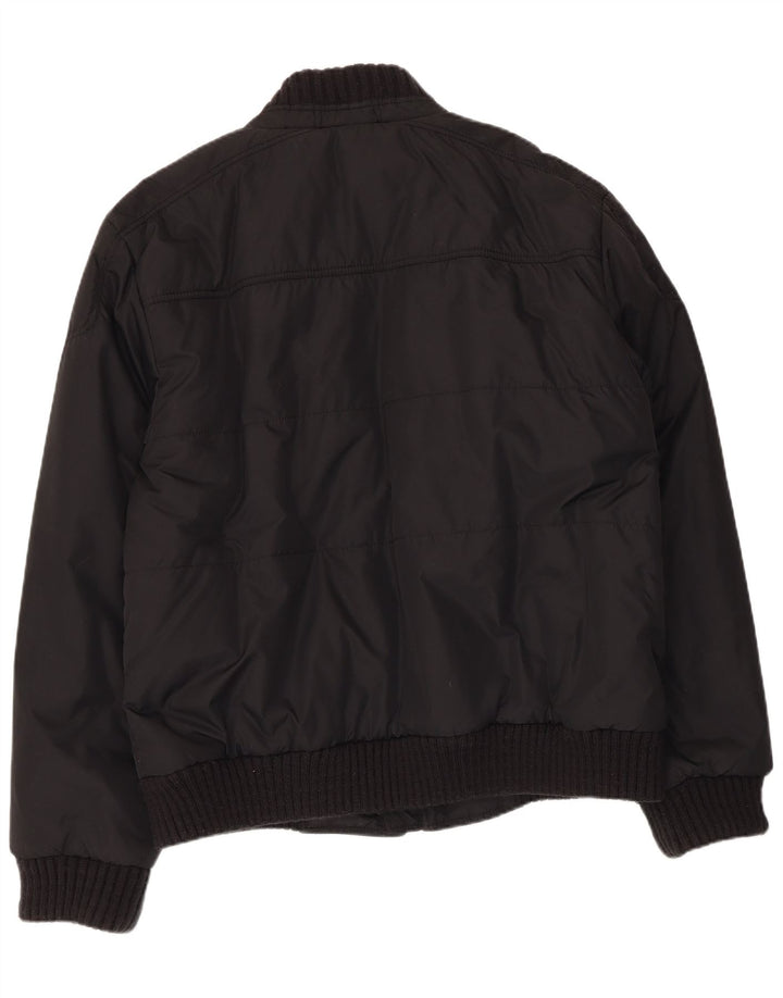 Tommy Hilfiger Herren Bomberjacke UK 44 2XL Schwarzes Nylon