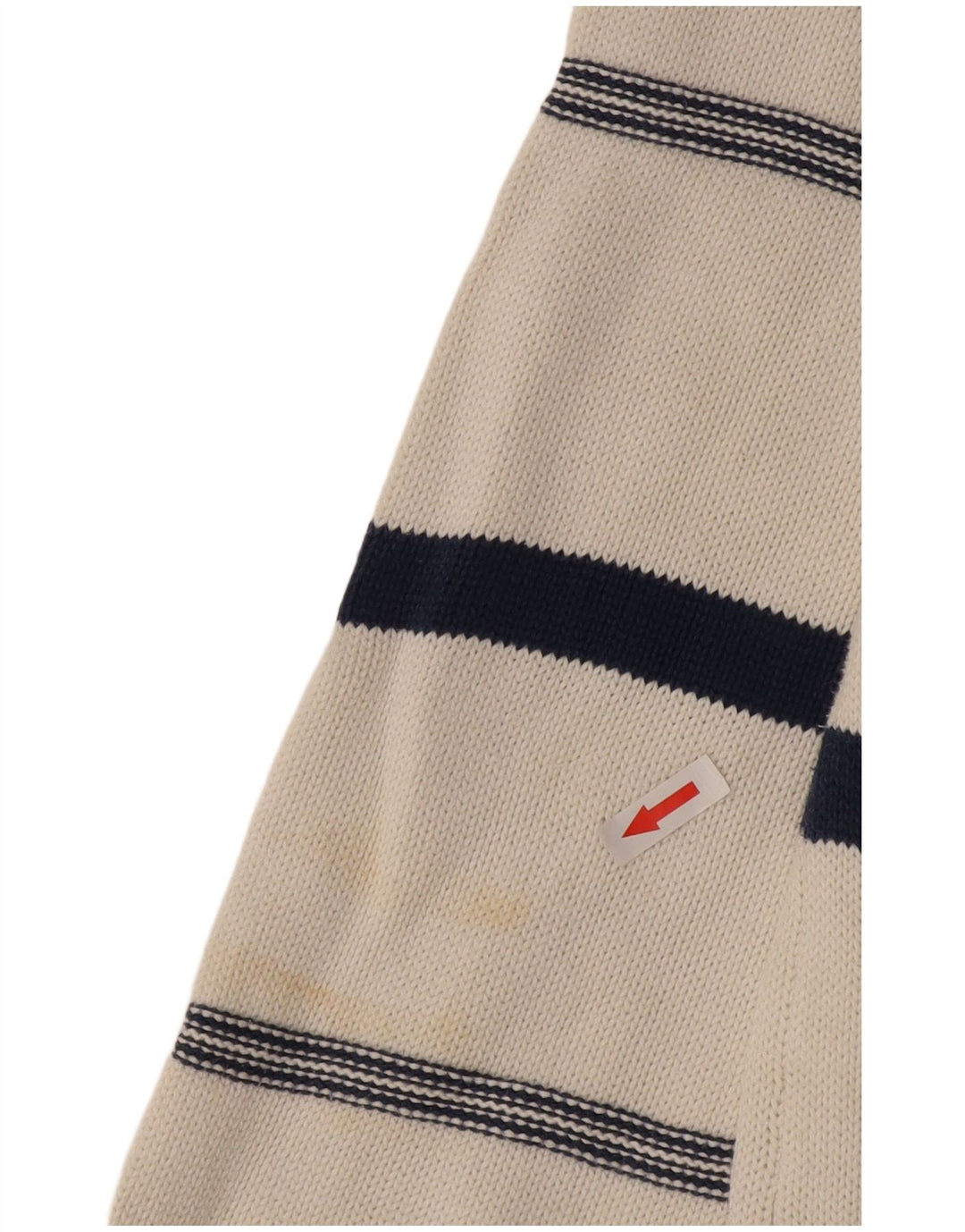 Stefanel Herren-Pullover mit V-Ausschnitt, XL, Weiß, Argyle/Diamant