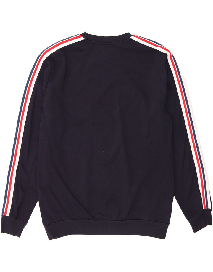 ZARA Mens Sweatshirt Jumper Large Navy Blue Cotton Vintage Zara and Second-Hand Zara from Messina Hembry 