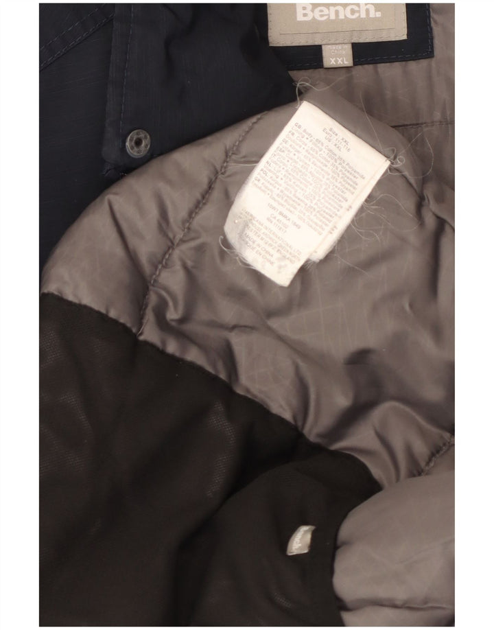 Bench Herren-Utility-Jacke UK 44 2XL Marineblaue Baumwolle