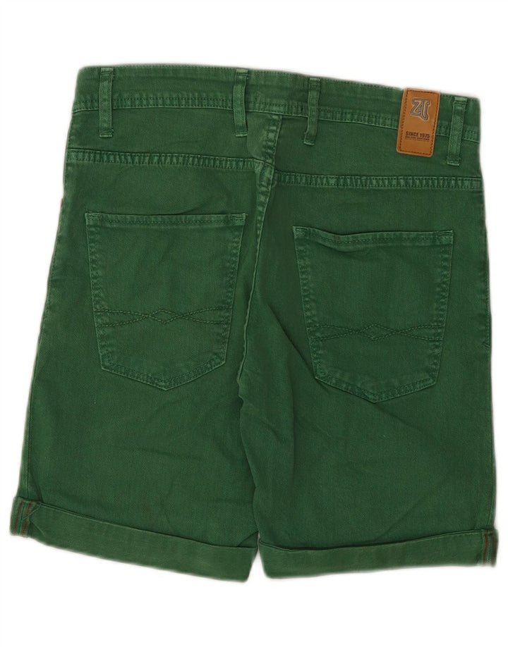 Zara Herren Jeansshorts EU 40 Medium W31 Grün