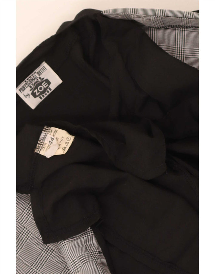 Zoe Damen Hemdbluse IT 44 Mittelschwarz karierte Viskose