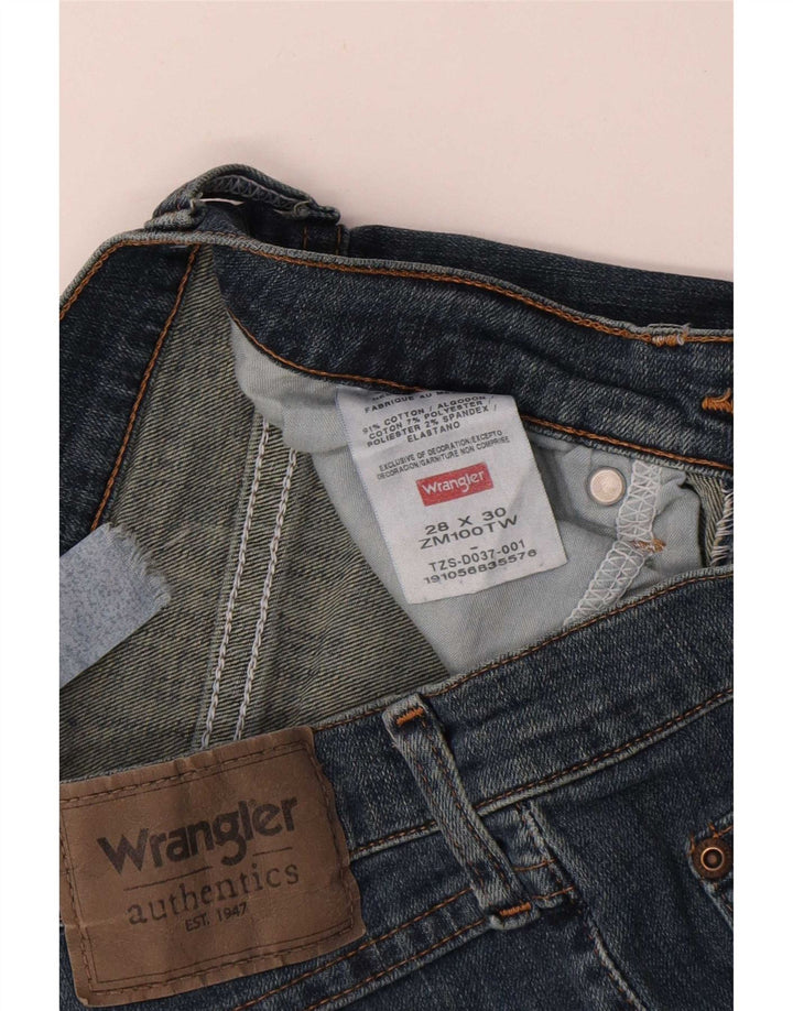 Wrangler Herren Straight Jeans W28 L30 Blaue Baumwolle