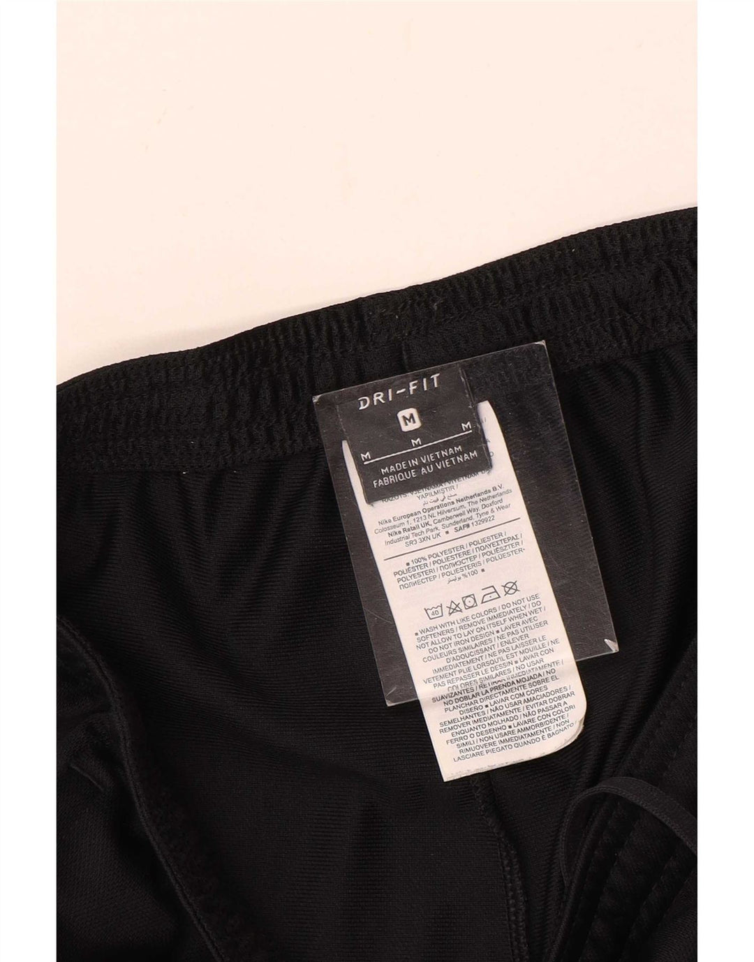 Nike Damen Dri Fit Trainingshose UK 14 Medium Schwarz Polyester