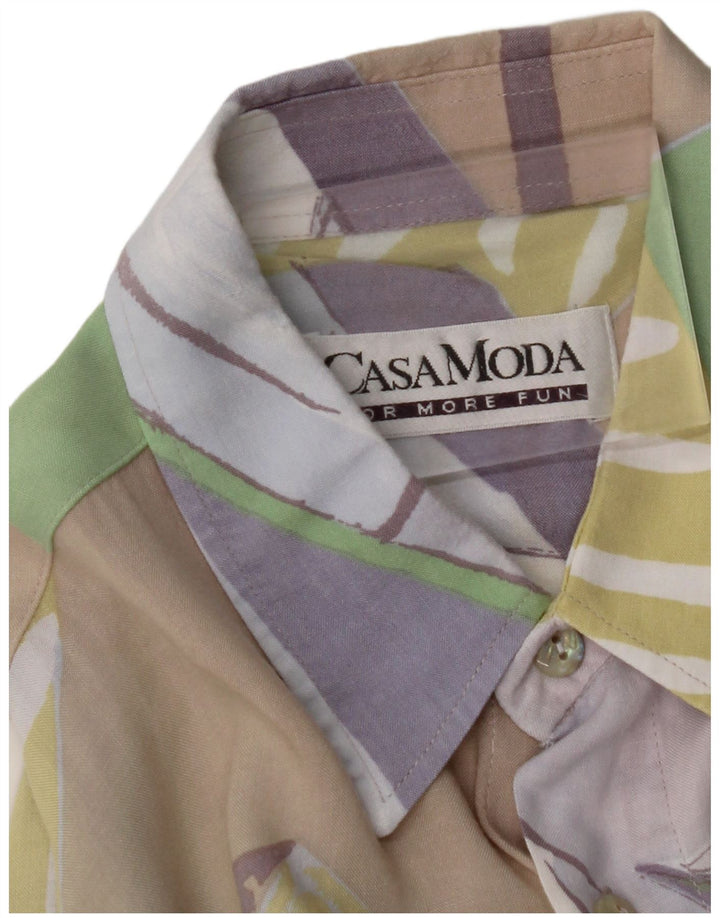 CASA MODA Herren-Kurzarmhemd, groß, mehrfarbig, Patchwork