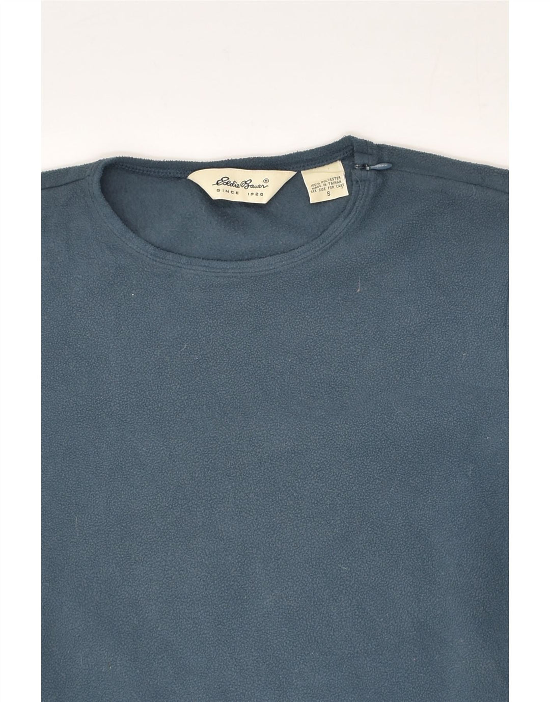 EDDIE BAUER Womens Fleece Jumper UK 10 Small Blue Polyester | Vintage Eddie Bauer | Thrift | Second-Hand Eddie Bauer | Used Clothing | Messina Hembry 