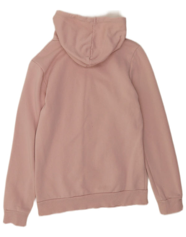 Puma Womens Graphic Oversized Hoodie Pullover UK 6 XS Rosa