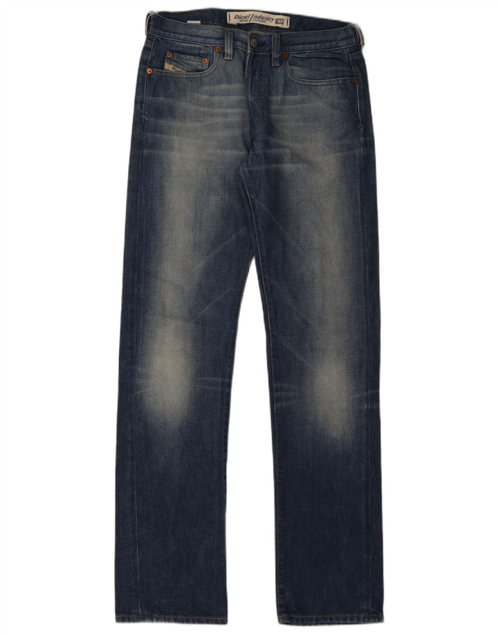 Diesel Herren Straight Jeans W29 L33 Blaue Baumwolle
