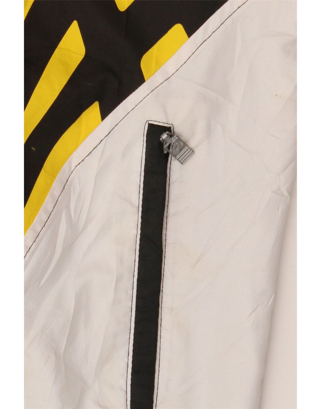 ASICS Herren-Regenjacke mit Kapuze, UK 40, Größe L, Schwarz, Farbblock