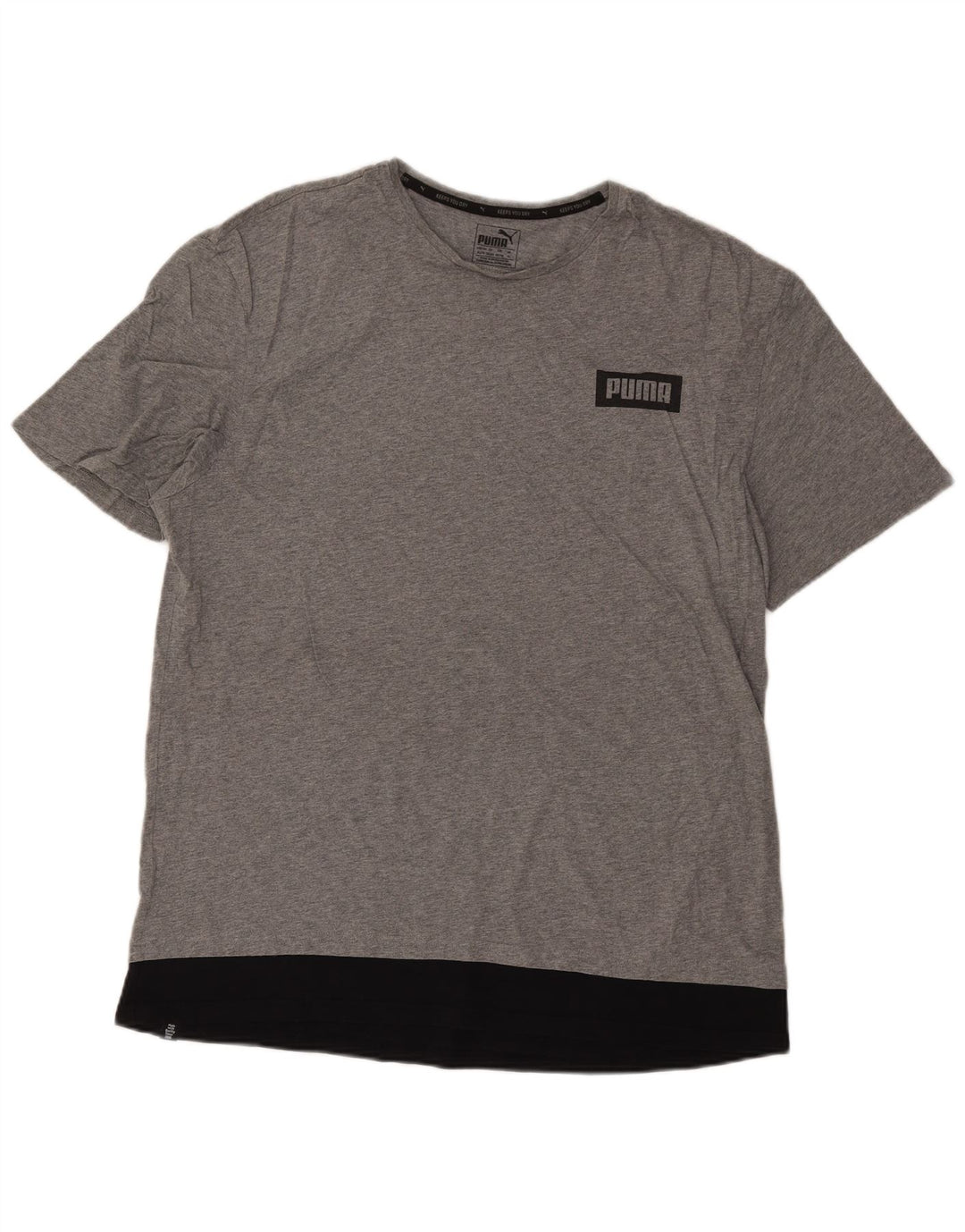 Puma Herren Grafik T-Shirt Top XL Grau