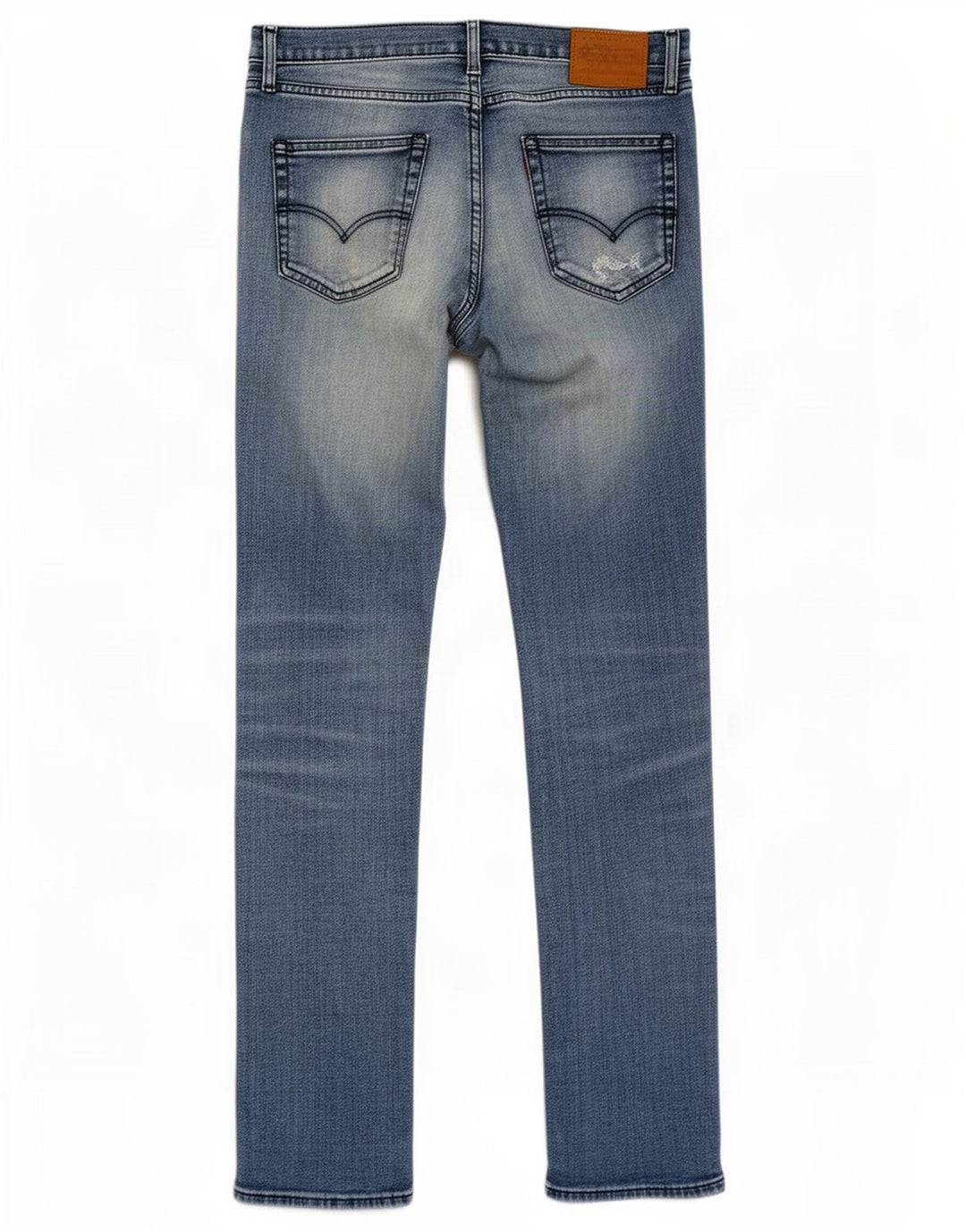 Levi's Herren 511 Distressed Slim Jeans W34 L36 Blaue Baumwolle