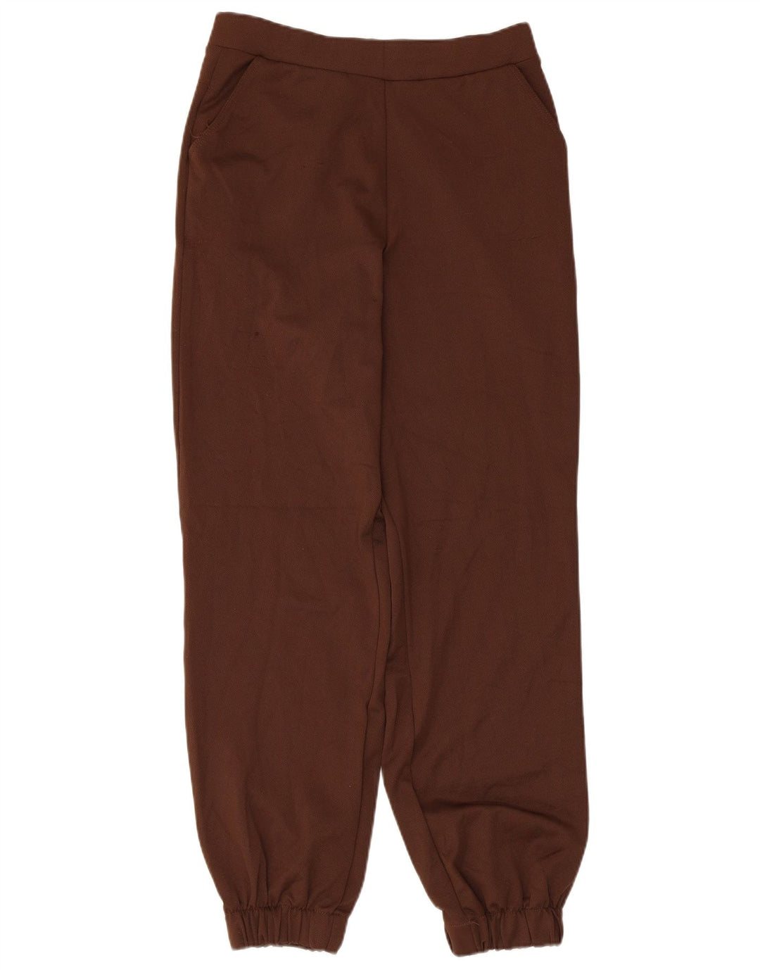 Zara Damen Trainingshose Jogger UK 14 Mittelbraunes Polyester
