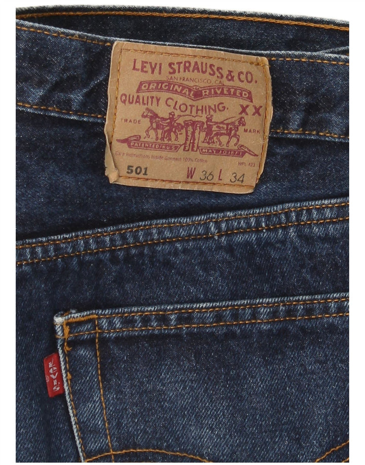 Levi's Herren 501 Straight Jeans W36 L34 Marineblau