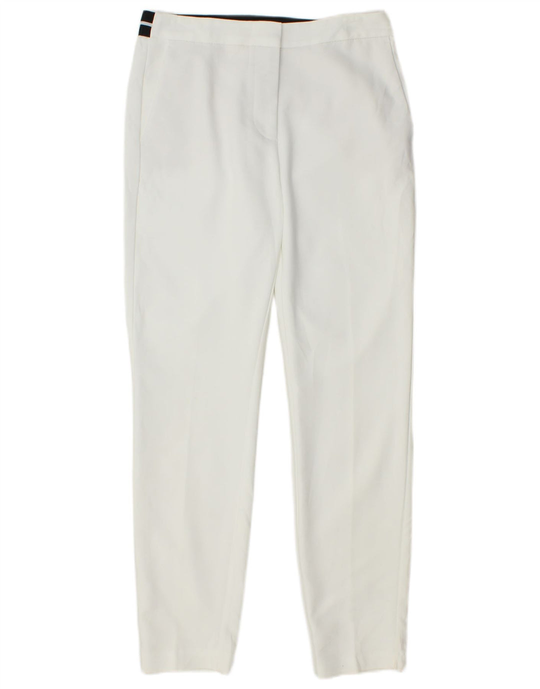 ZARA Womens Slim Casual Trousers Medium W28 L26 White Cotton