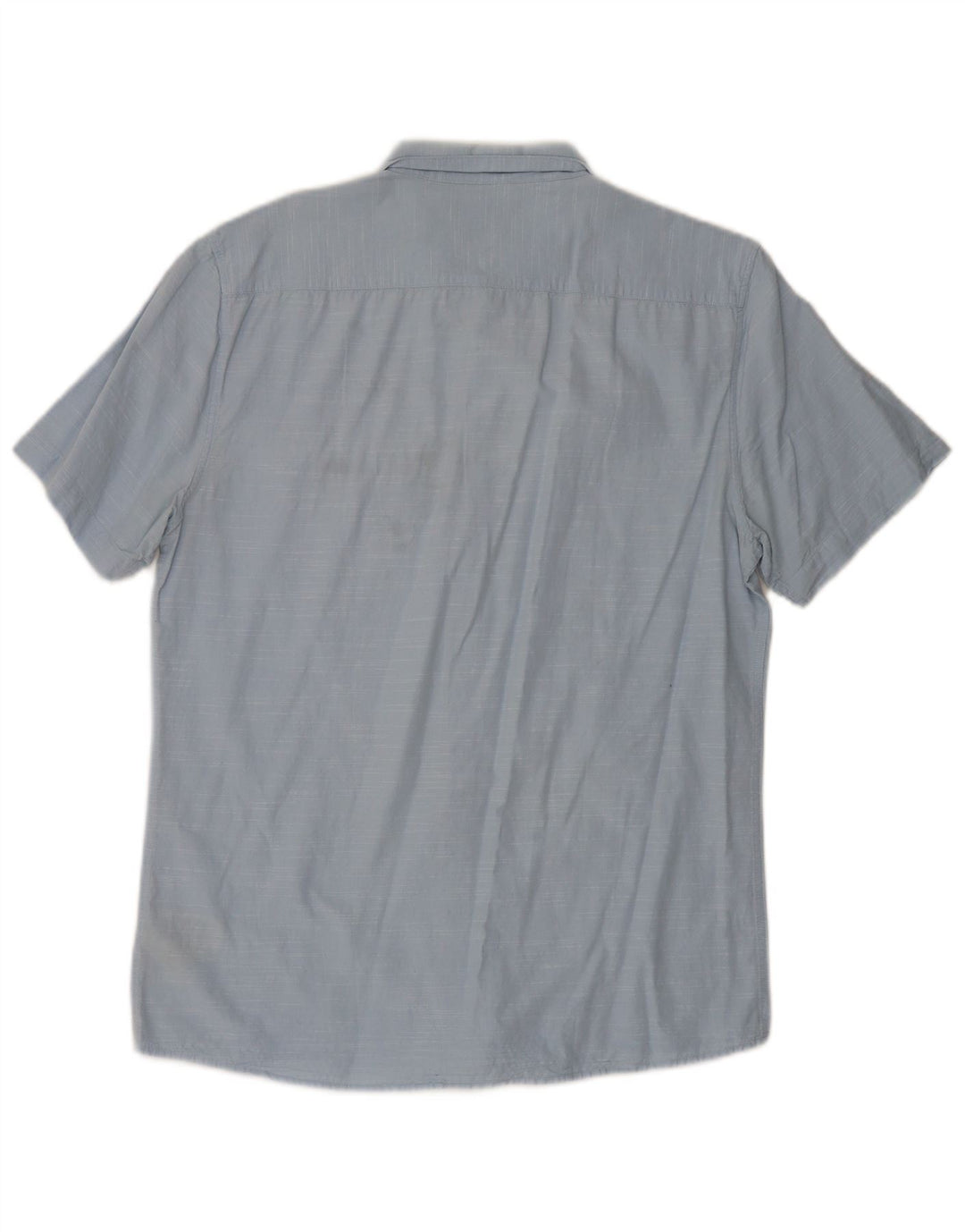 Lee Herren-Kurzarm-Slim-Fit-Hemd, groß, aus blauer Baumwolle