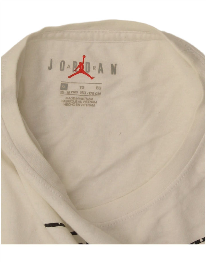 Jordan Jungen T-Shirt mit Grafik, 13–14 Jahre, XL, Weiß