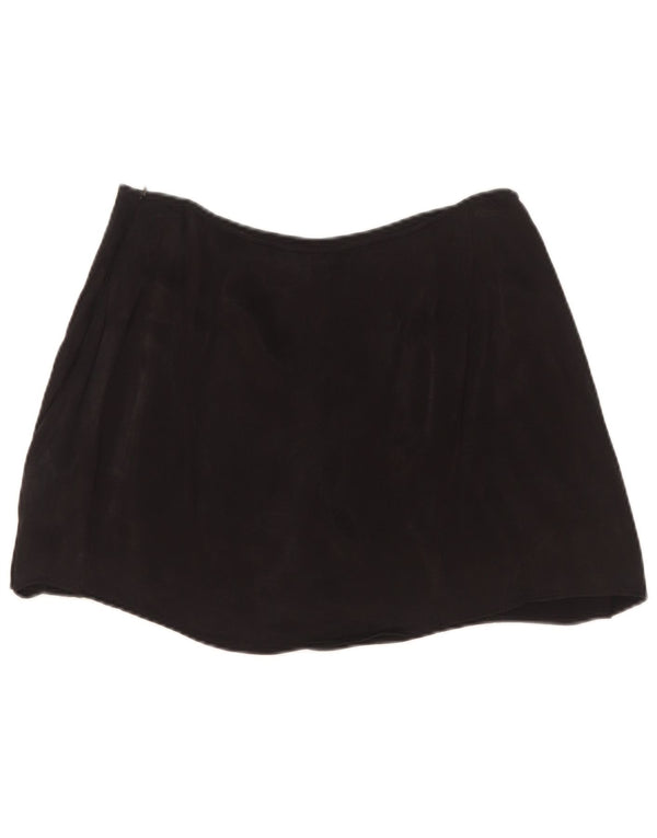 Zara Damen Minirock Large W30 Schwarze Viskose