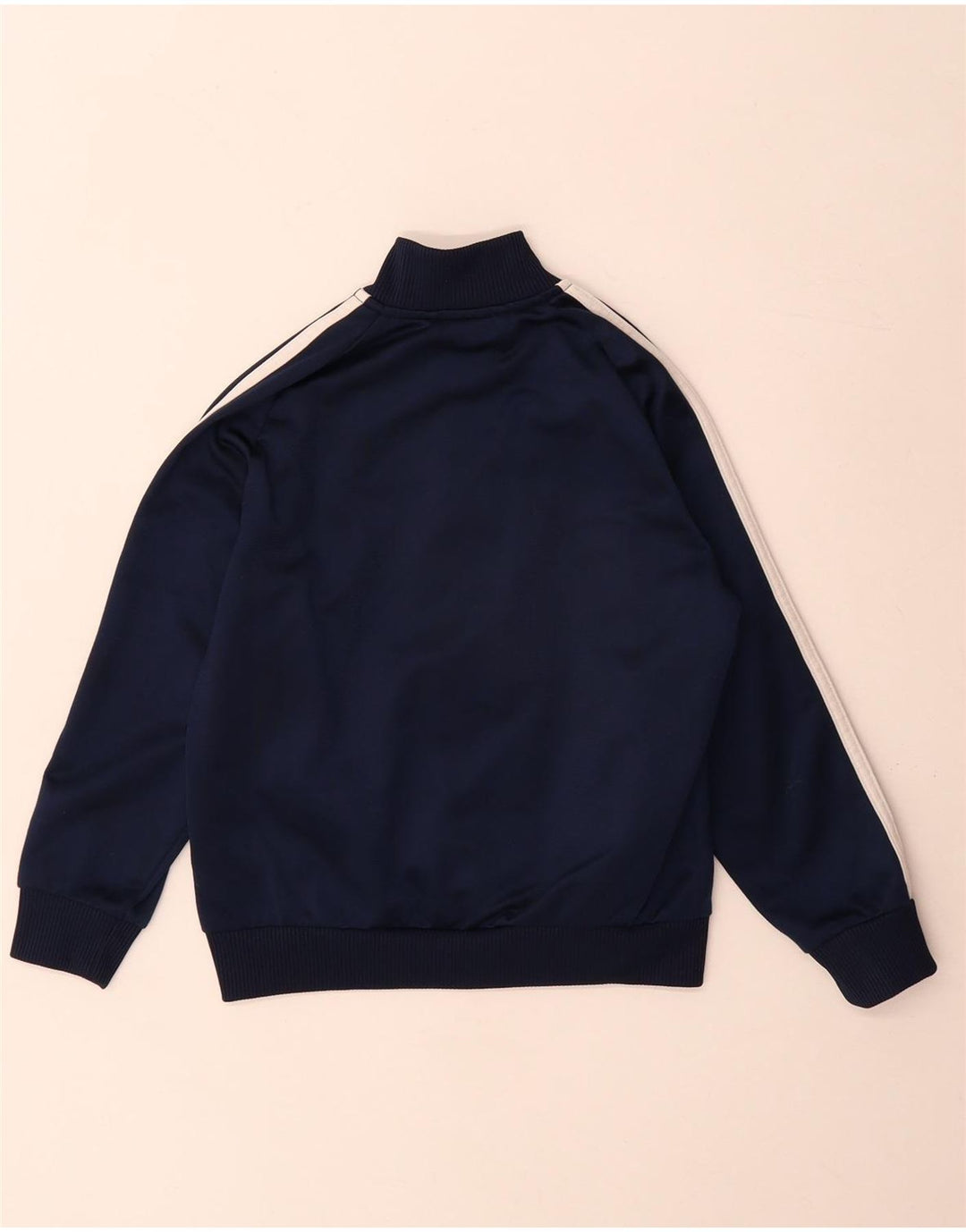 Adidas Jungen-Trainingsanzug-Top-Jacke, 7–8 Jahre, marineblaues Farbblock-Polyester