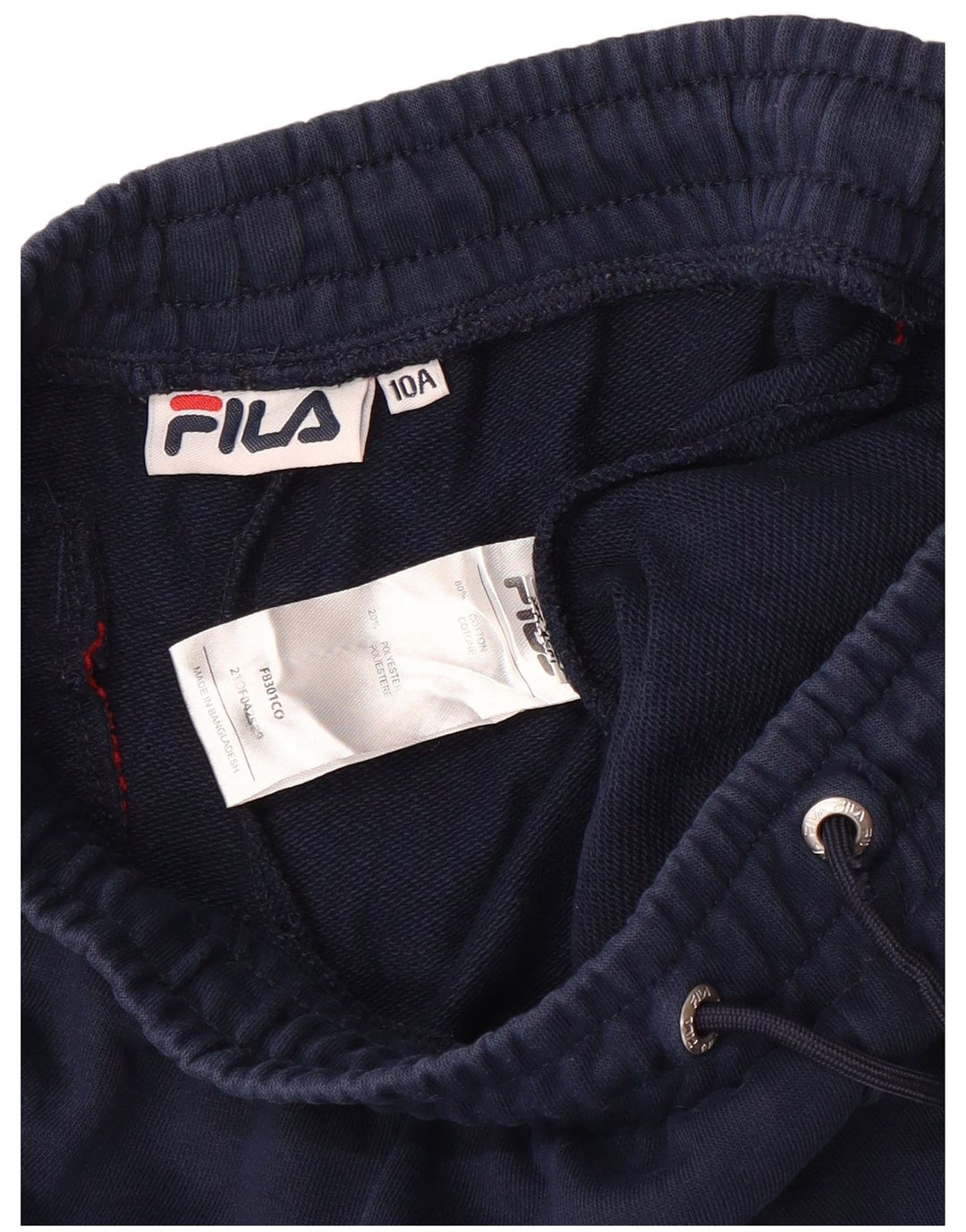 Fila Jungen-Trainingshose, Jogginghose, 9–10 Jahre, marineblaue Baumwolle