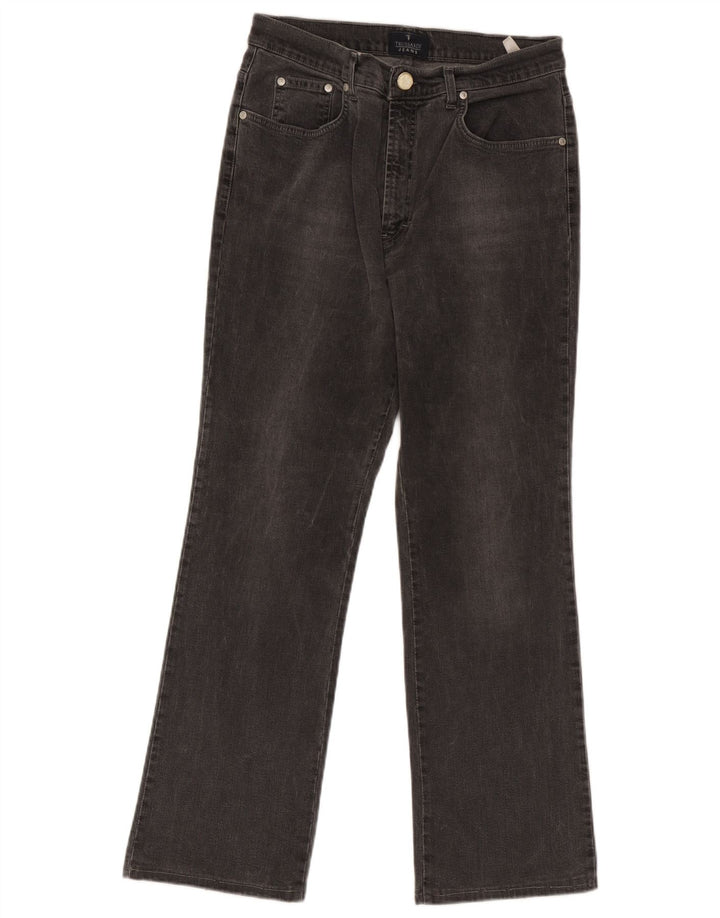 Trussardi Damen Bootcut-Jeans W31 L28 Graue Baumwolle