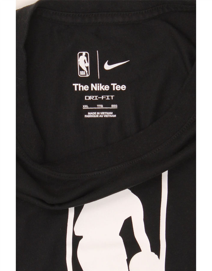 NIKE Herren NBA Graphic T-Shirt Top 2XL Schwarz